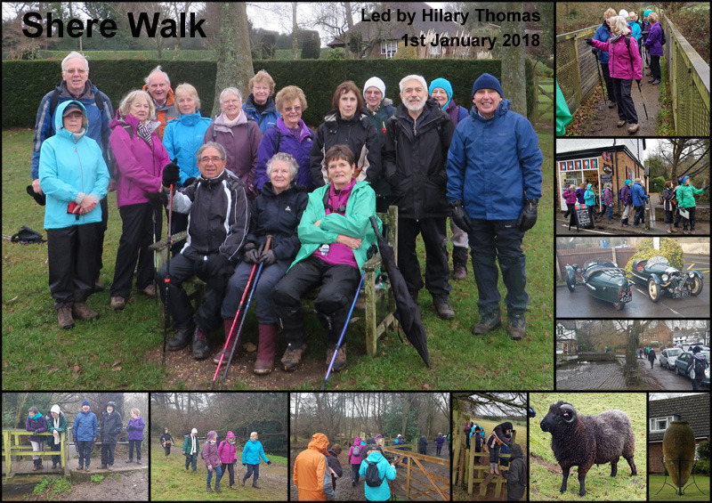 Walk - Shere - 1st January 2018